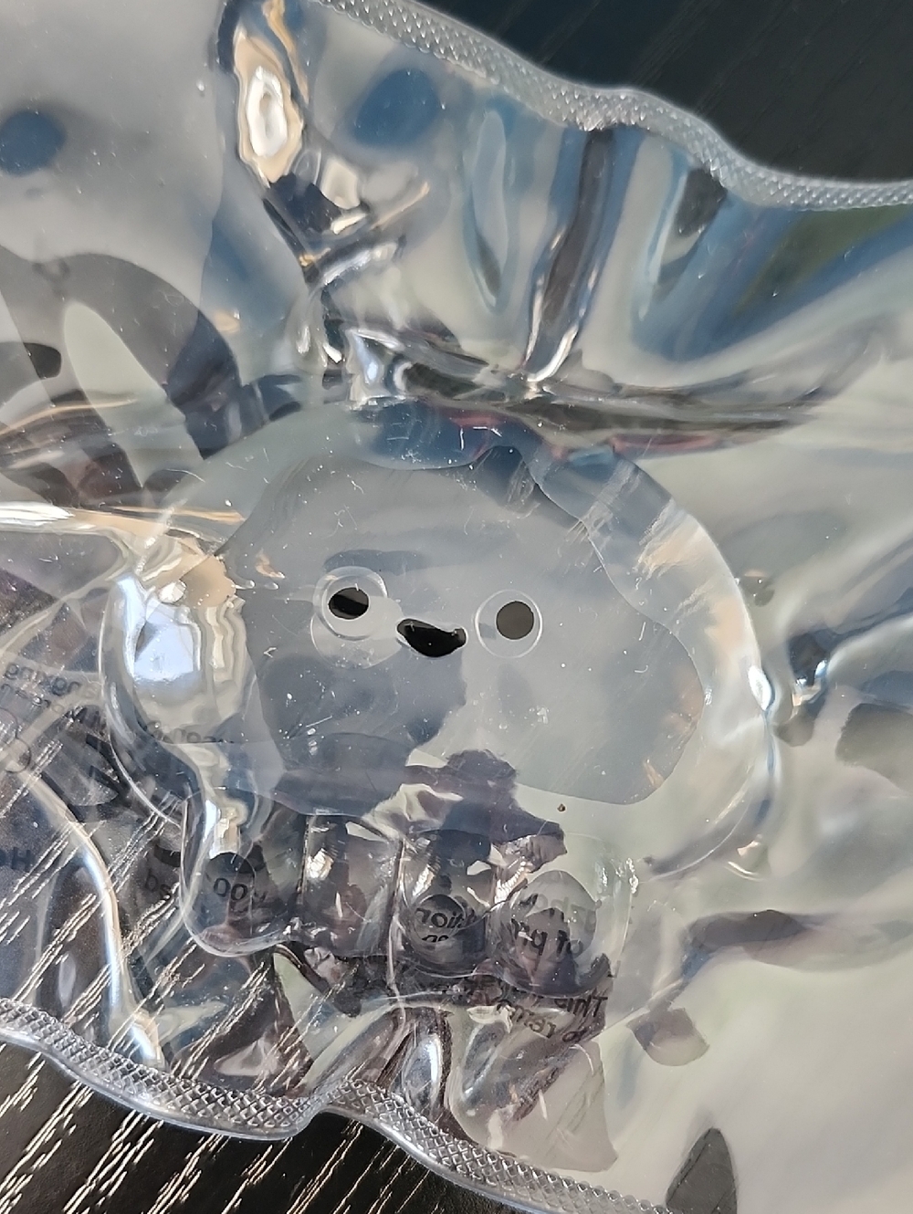 Clear Jellyfish Squishy Toy with Cute Face